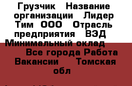 Грузчик › Название организации ­ Лидер Тим, ООО › Отрасль предприятия ­ ВЭД › Минимальный оклад ­ 32 000 - Все города Работа » Вакансии   . Томская обл.